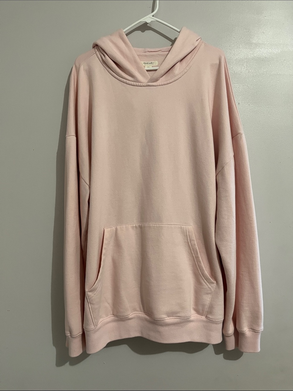 Light Pink Oversized Hoodie Aeropostale Cloud Soft 2XL sweatshirt front pocket